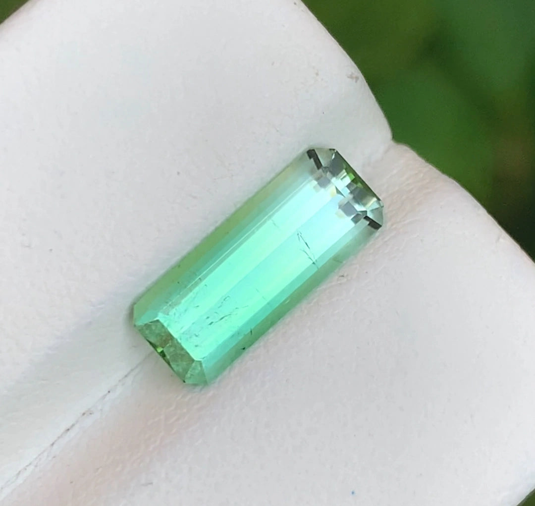 Tourmaline 2.40 Ct Emerald Cut Beautiful Green Tourmaline From AFG - Gemstone