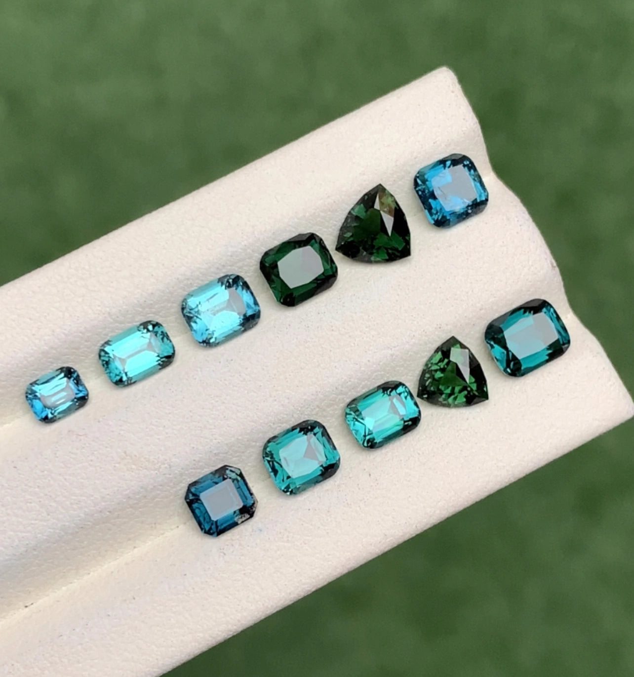Blue/Green Tourmaline Lot 8.25 Ct Perfect Cut Blue/Green Tourmaline - Gemstone