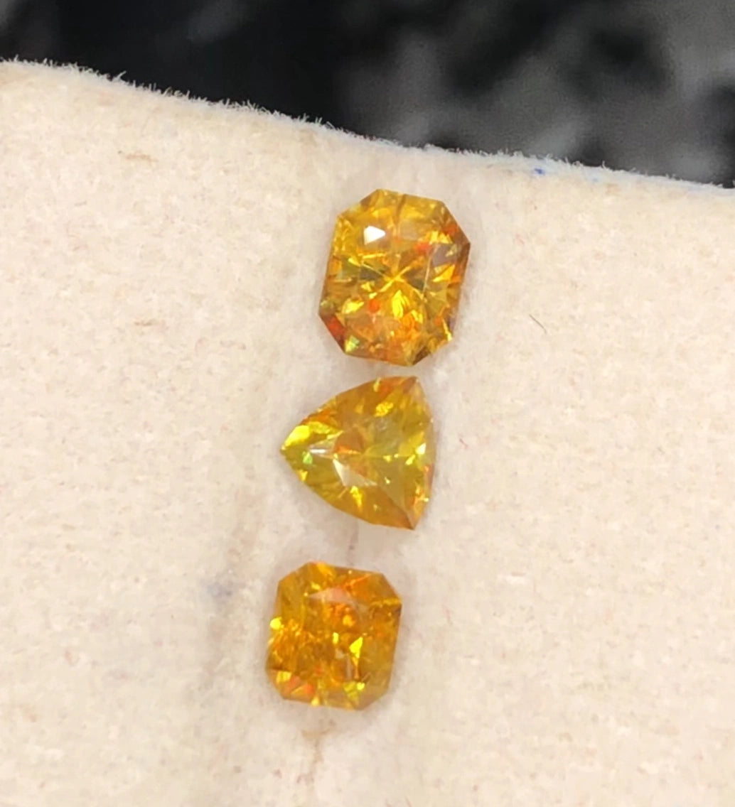 Fire Sphene 2.10 Ct Perfect Faceted Cut Fire Sparkling Sphene