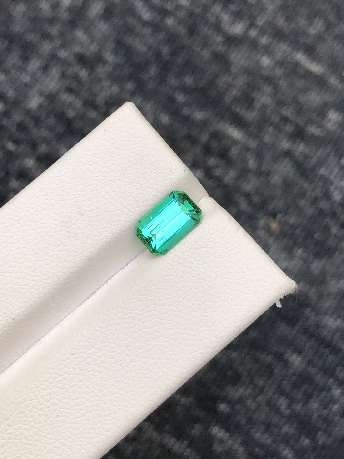 Tourmaline 1.80 Ct Emerald Cut Beautiful Green Tourmaline From AFG - Gemstone