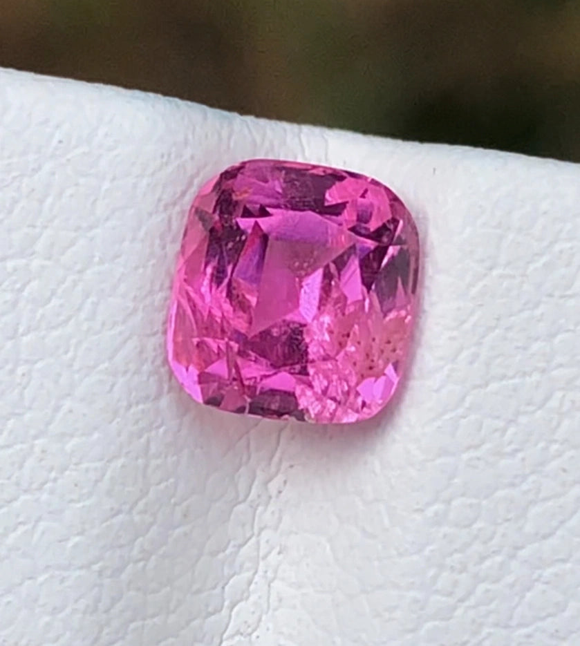1.00 Carat Rubellite - Radiant Pink Tourmaline, - Gemstone