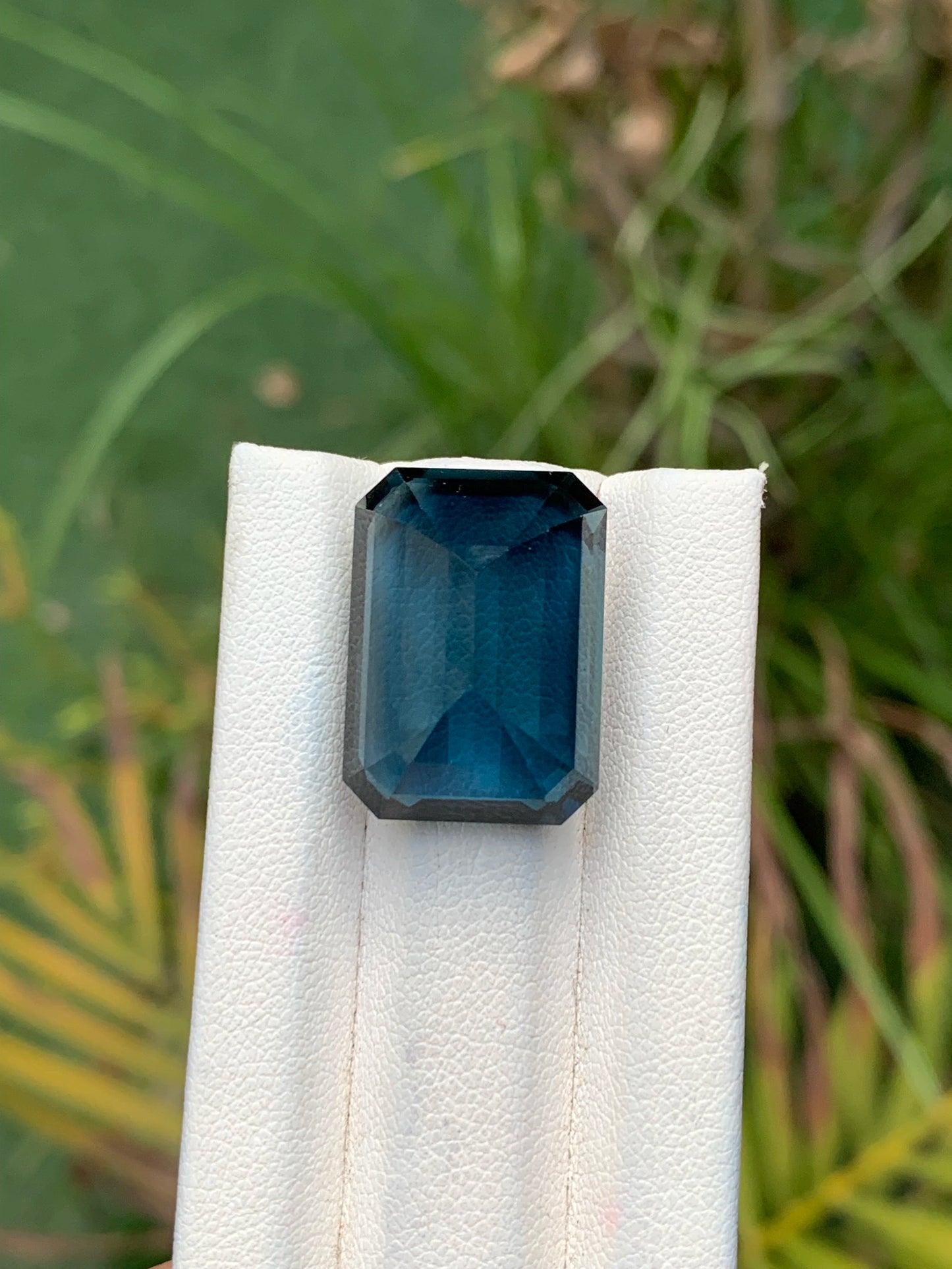 Luxury 30.40 Ct Emerald Cut London Blue Topaz - Intense Deep Blue Glow - Gemstone