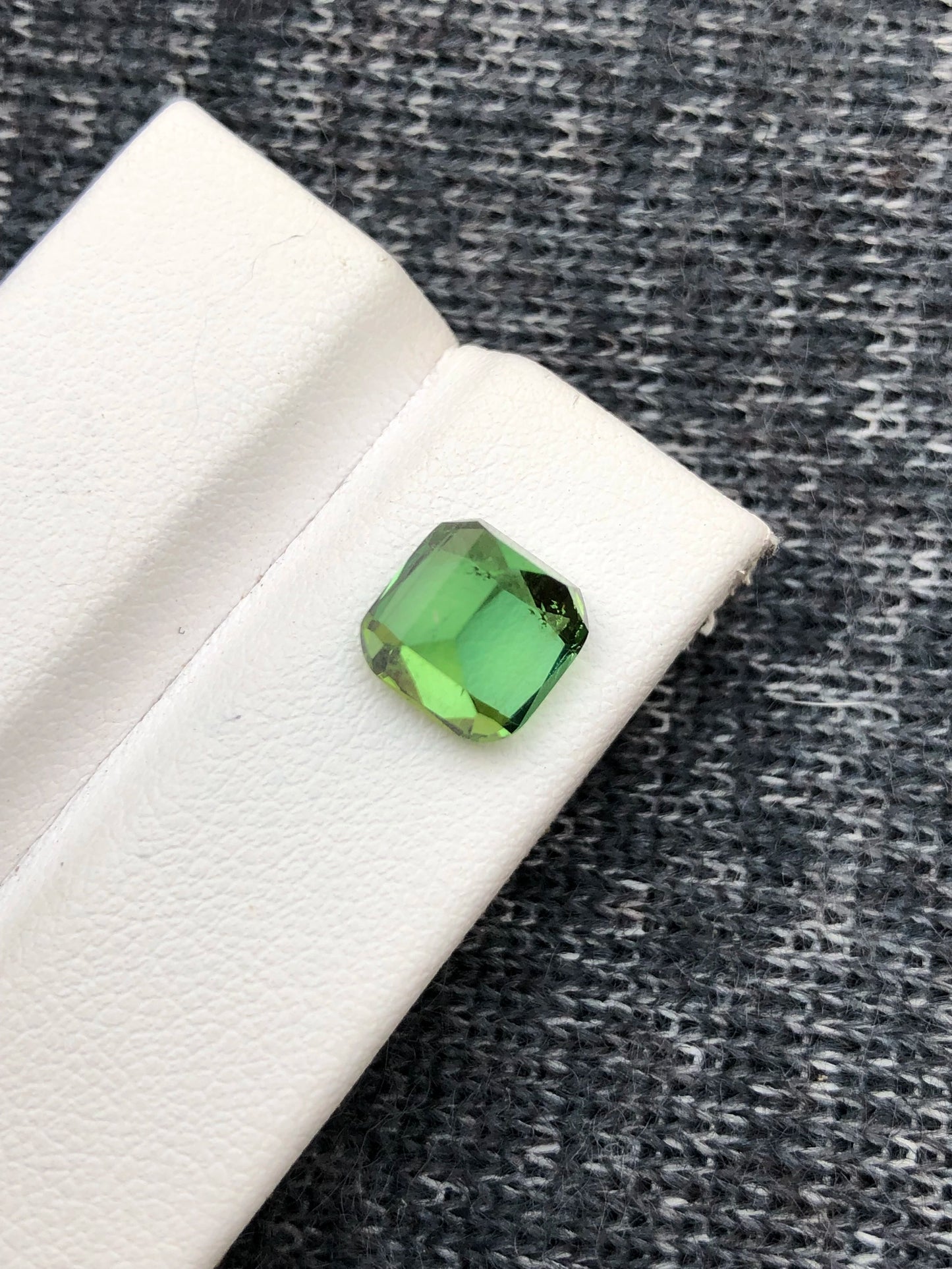 Tourmaline 3.20 Ct Cushion Cut Beautiful Green Tourmaline From AFG - Gemstone