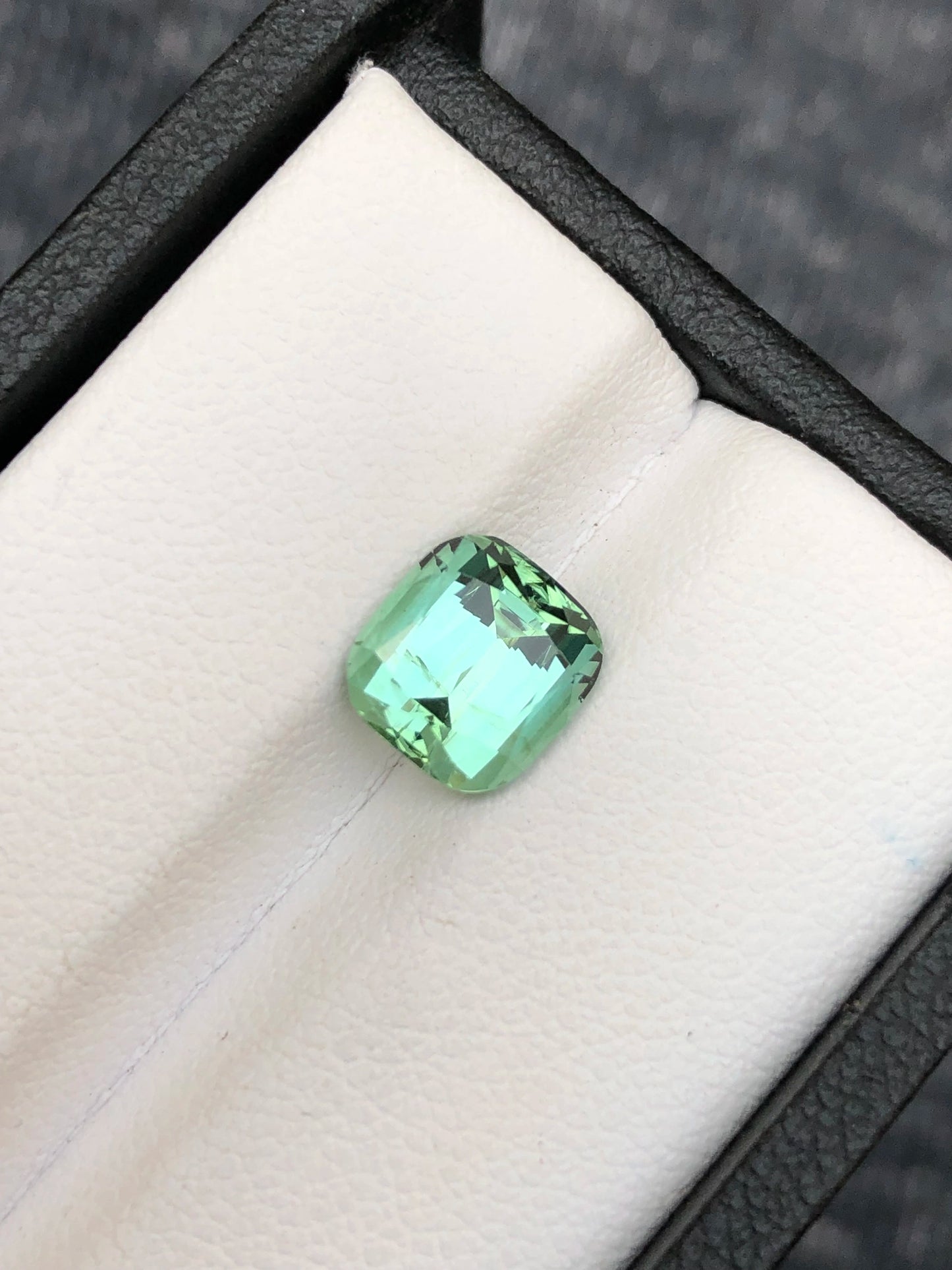 Tourmaline 2.40 Ct Cushion Cut Beautiful Mint Green Tourmaline - Gemstone