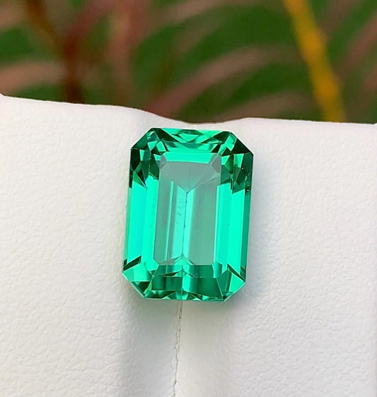 Green Spodumene 12.80 Ct Perfect Faceted Cut  Green Spodumene