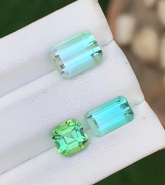 Tourmaline Lot 5.95 Ct Perfect Cut Beautiful Tourmaline Afghanistan - Gemstone