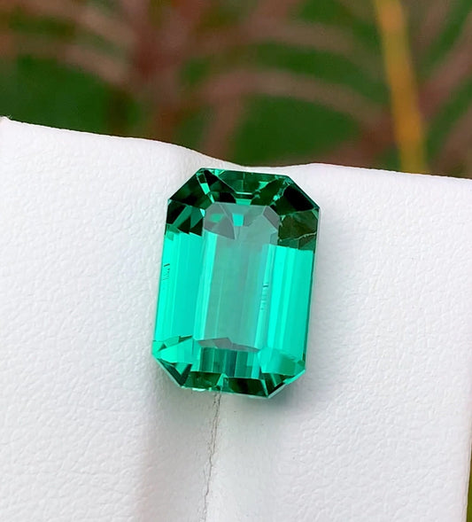 Green Spodumene 12.70 Ct Perfect Faceted Cut  Green Spodumene
