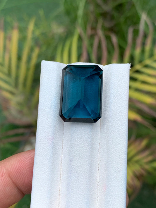 Exceptional 35.60 Ct London Blue Topaz - Deep Royal Blue Glow - Gemstone