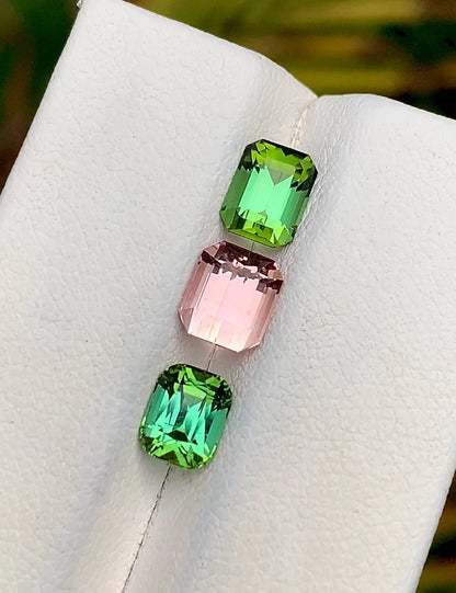 3.50 Ct Lot Tourmaline - Loose Faceted Gemstones for Jewelry - Gemstone