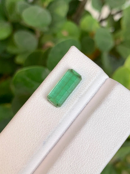 Tourmaline 3.40 Ct Emerald Cut Beautiful Green Tourmaline AFG - Gemstone