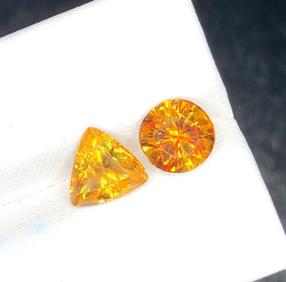Yellow Sphene 4.10 Ct Precision Cut Natural Fire Sparkly Yellow Sphene