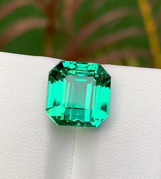 Green Spodumene 10.30 Ct Perfect Faceted Cut  Green Spodumene