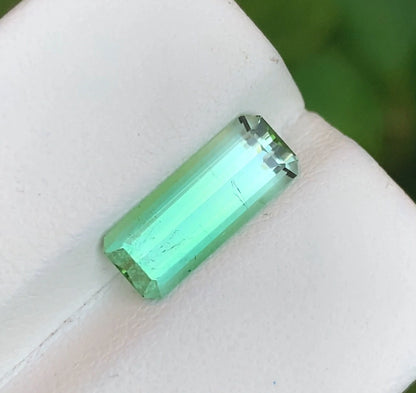 Tourmaline 2.40 Ct Emerald Cut Beautiful Green Tourmaline From AFG - Gemstone