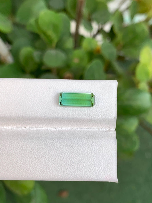 Tourmaline 2.10 Ct Emerald Cut Beautiful Green Tourmaline From AFG - Gemstone