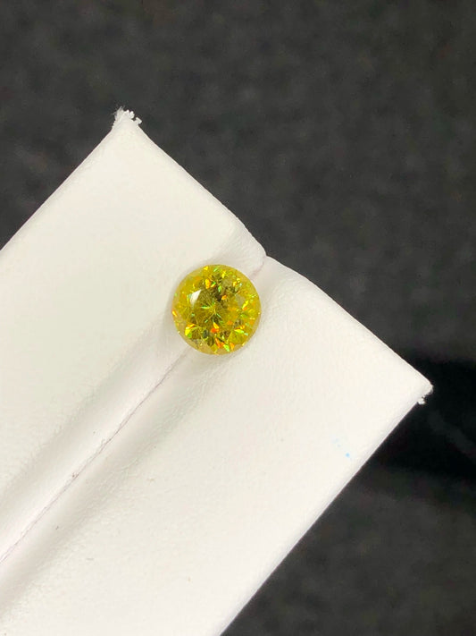 SPHENE 1.65 Cts Round Shape Beautiful Fire Sparkling  SPHENE AFRICA