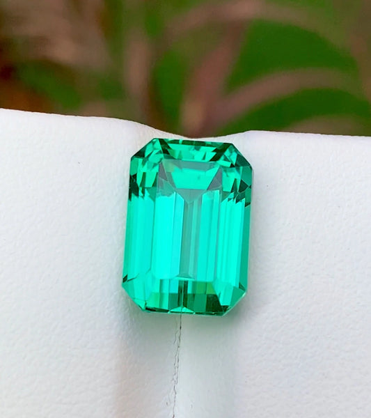 Green Spodumene 11.20 Ct Perfect Faceted Cut  Green Spodumene
