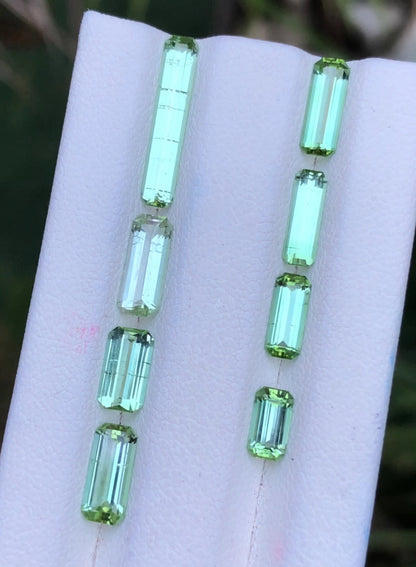 6.05 Ct Green Tourmaline Lot | Loose Gemstones for Jewelry - Gemstone