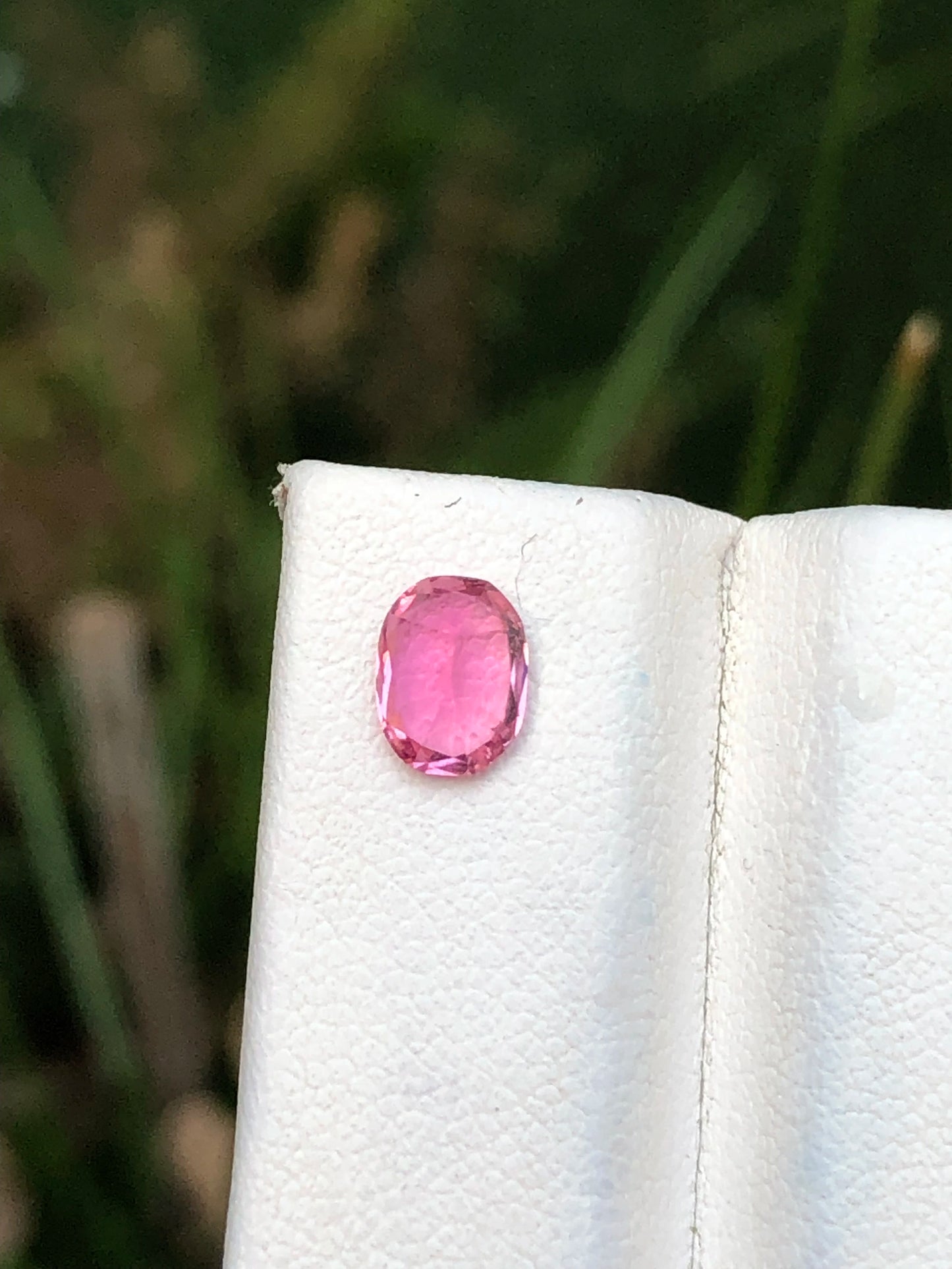 0.95 Ct Rubellite Tourmaline - Fine Cushion Cut, Bright Color - Gemstone
