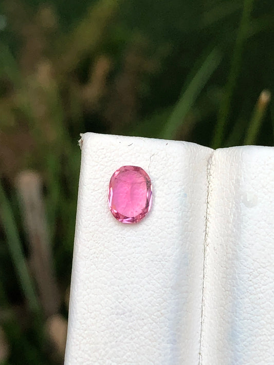 0.95 Ct Rubellite Tourmaline - Fine Cushion Cut, Bright Color - Gemstone