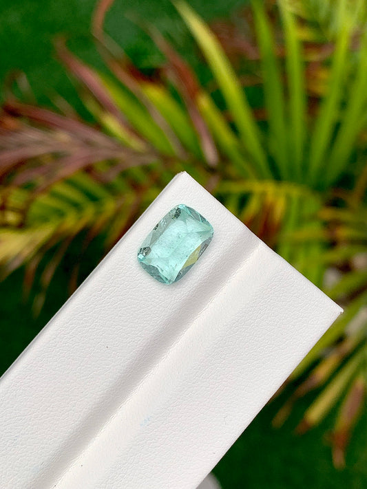 4 Ct Mint Green Tourmaline - Afghan Origin, Fine Cut - Gemstone