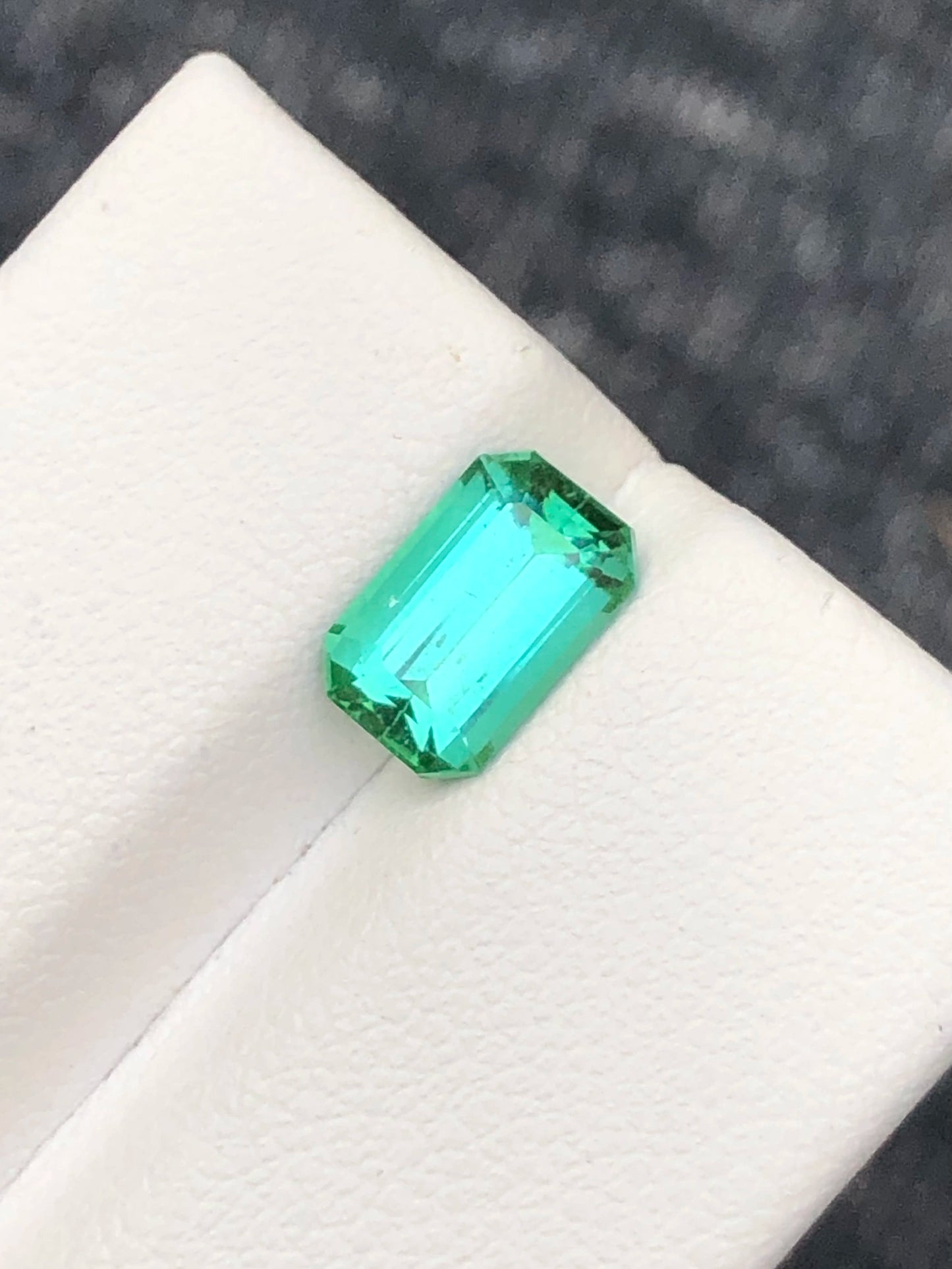 Tourmaline 1.80 Ct Emerald Cut Beautiful Green Tourmaline From AFG - Gemstone