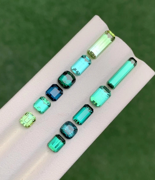 Colourful Tourmaline Lot 13.4 Ct Perfect Cut Tourmaline Afghanistan - Gemstone