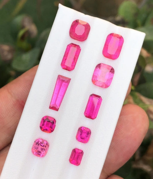 Pink Rubellite Lot 13.70 Ct Perfect Cut Pink Rubellite Lot - Gemstone