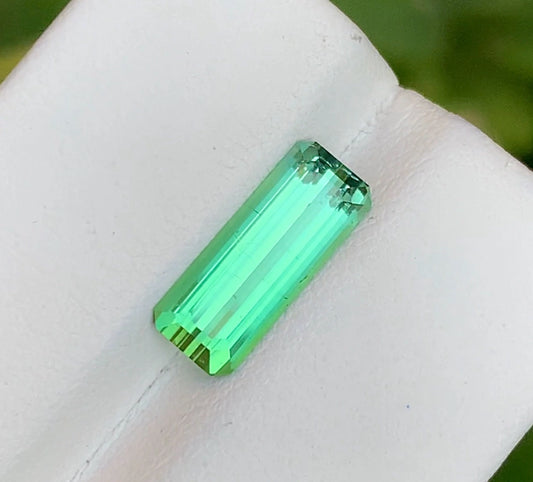 Tourmaline 2.70 Ct Emerald Cut Sensational Green Tourmaline AFG - Gemstone