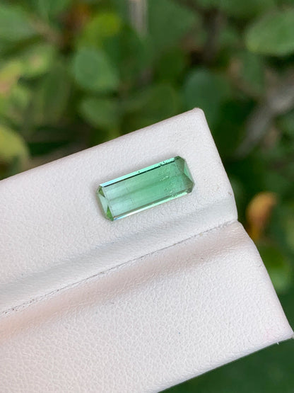 Tourmaline 2.40 Ct Emerald Cut Beautiful Green Tourmaline From AFG - Gemstone