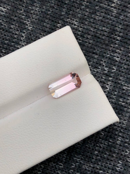 Bi Colour Tourmaline 1.80 Ct Emerald Cut Beautiful Bi Tourmaline - Gemstone
