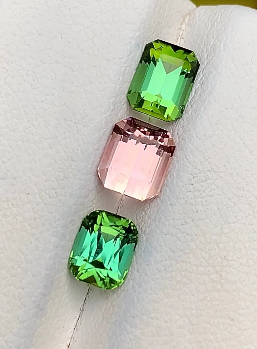 3.50 Ct Lot Tourmaline - Loose Faceted Gemstones for Jewelry - Gemstone