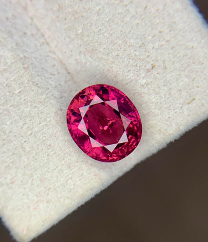 2.90 Crt Vivid Pink Rubellite Oval Shape Sparkly Rubellite From AFG - Gemstone