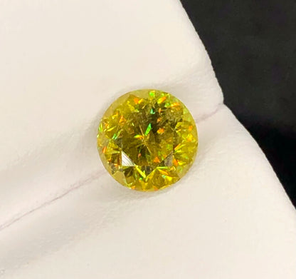 SPHENE 1.65 Cts Round Shape Beautiful Fire Sparkling  SPHENE AFRICA