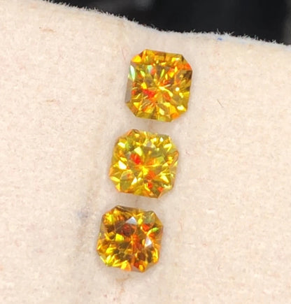 Fire Sphene 2.50 Ct Perfect Faceted Cut  Fire Sparkling Sphene Lot