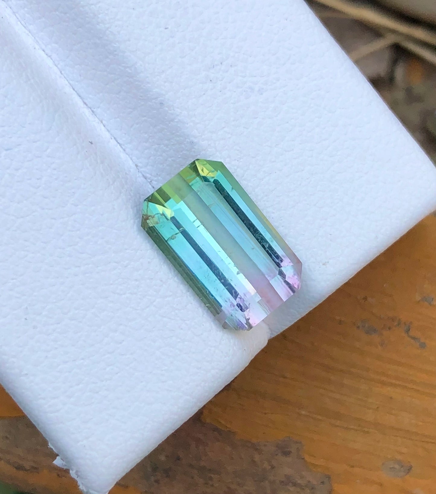 Bi Tourmaline 3.70 Ct Perfect Cut Beautiful Bi Colour Tourmaline - Gemstone