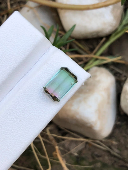 Bi Tourmaline 3.70 Ct Perfect Cut Beautiful Bi Colour Tourmaline - Gemstone