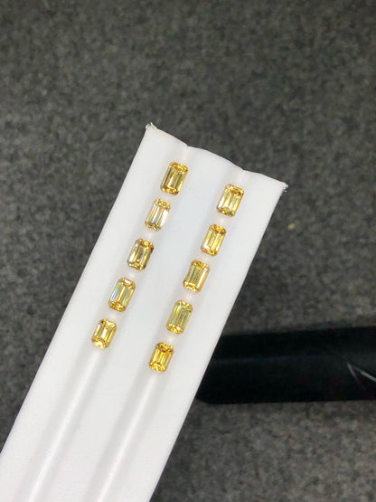 Yellow Zircon Lot 11.10 Ct Perfect Cut Beautiful Lustrous Zircon - Gemstone