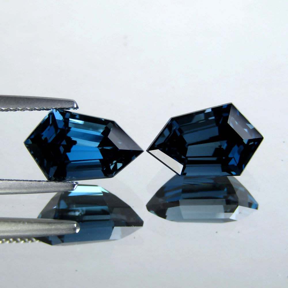 Pair London Blue Topaz 19.90 Ct Perfect Cut Sparkly London Topaz - Gemstone