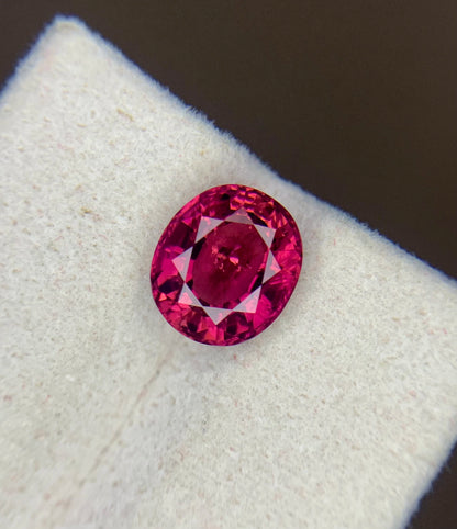 2.90 Crt Vivid Pink Rubellite Oval Shape Sparkly Rubellite From AFG - Gemstone