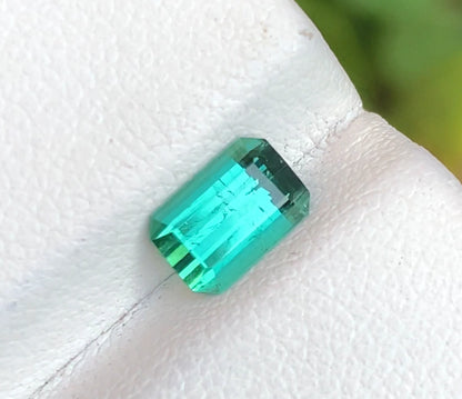 Tourmaline 0.95 Ct Perfect Cut Bluish Green Tourmaline Afghanistan - Gemstone