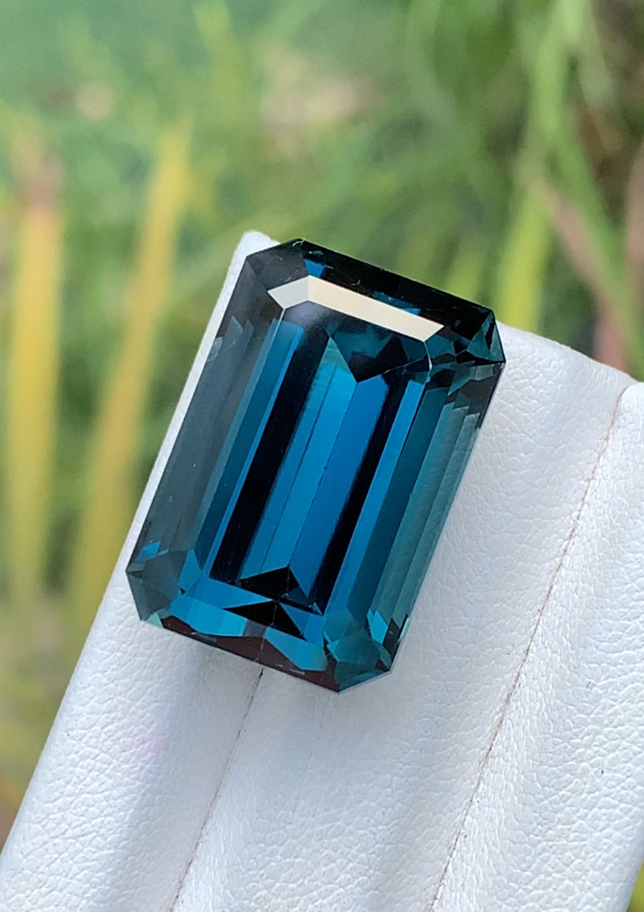 Exceptional 52.20 Ct London Blue Topaz - Sparkling Emerald Cut Treasure - Gemstone