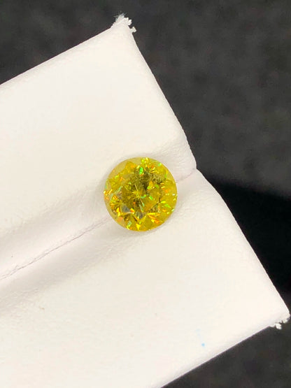 SPHENE 1.65 Cts Round Shape Beautiful Fire Sparkling  SPHENE AFRICA