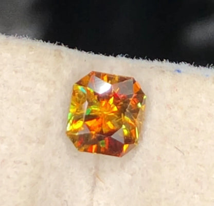 Fire Sphene 0.80 Ct Perfect Faceted Cut  Fire Sparkling Sphene