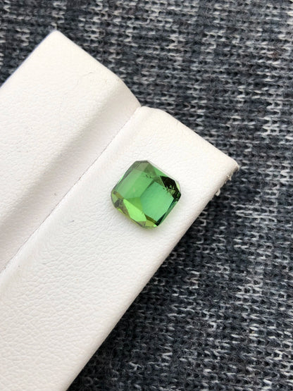 Tourmaline 3.20 Ct Cushion Cut Beautiful Green Tourmaline From AFG - Gemstone