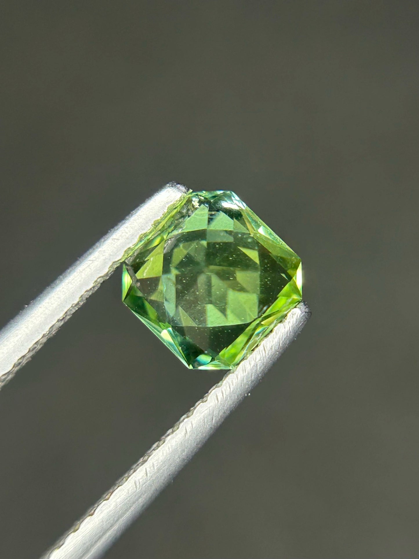 TOURMALINE 1.20 Ct Precision Cut Beautiful Greenish Tourmaline AFG - Gemstone