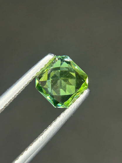 TOURMALINE 1.20 Ct Precision Cut Beautiful Greenish Tourmaline AFG - Gemstone