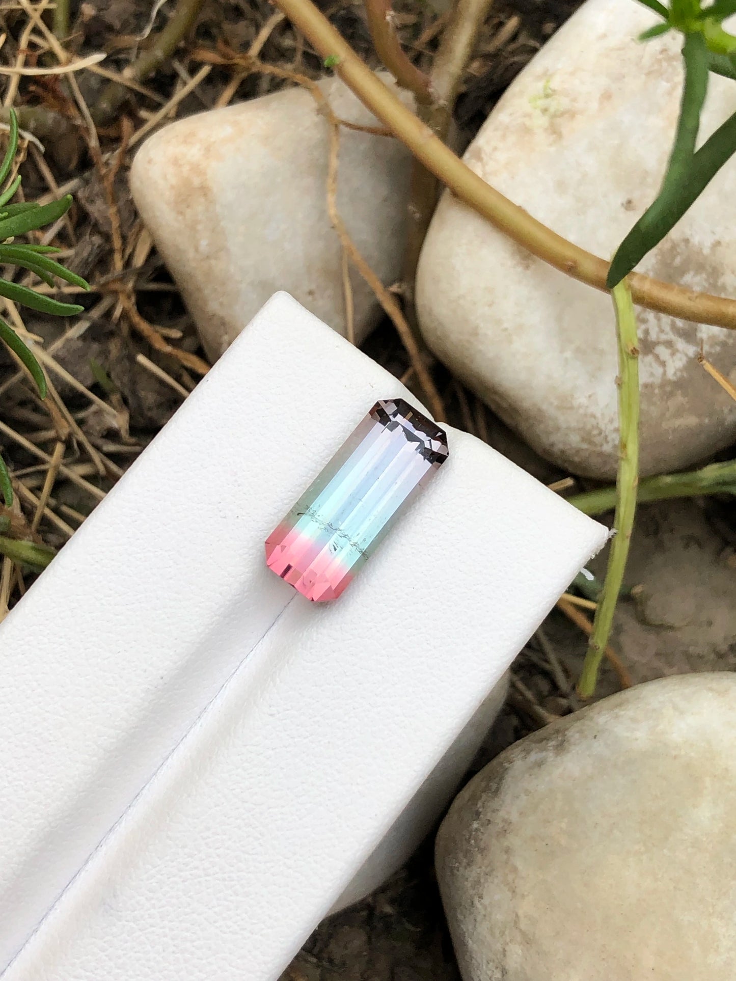 Tri Colour Tourmaline 7.40 Ct Perfect Cut Beautiful Tourmaline AFG - Gemstone