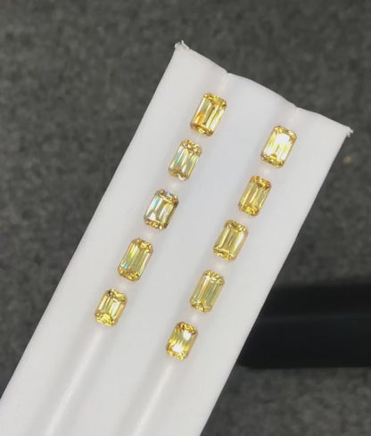 Yellow Zircon Lot 11.10 Ct Perfect Cut Beautiful Lustrous Zircon - Gemstone