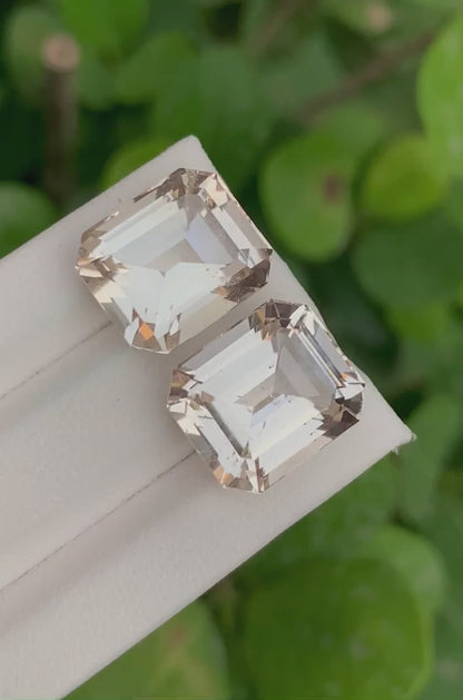 Topaz Pair 31 Ct Perfect Shapes Beautiful Topaz Pair - Gemstone