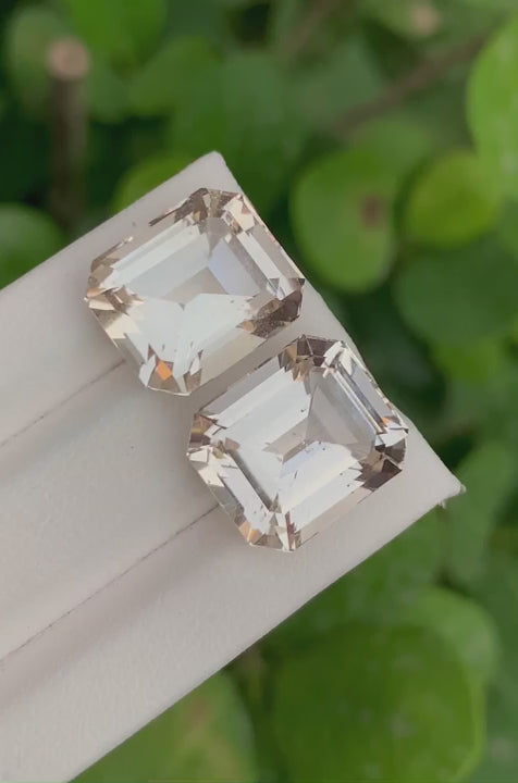 Topaz Pair 31 Ct Perfect Shapes Beautiful Topaz Pair - Gemstone